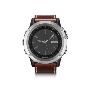 Relógio Smartwatch Garmin Garmin Fenix ??3, Sapphire - Prata, Pulseira em Couro