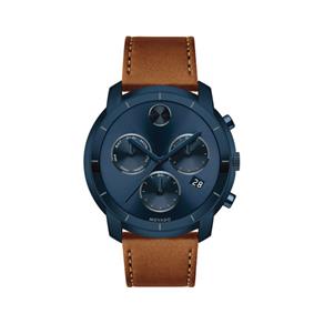 Relógio Unissex Movado Modelo 3600476 44 MM - a Prova D`Água / Pulseira em Couro