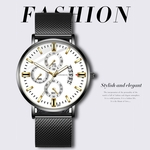 Rel¨®gios de pulso E81 Moda Watch Mulheres Luxo Solid Color Dial Ultra-fino