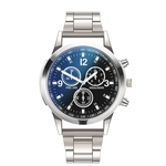 Rel¨®gios de quartzo rel¨®gio de a?o inoxid¨¢vel luxo Dial Casual Bracele Assista