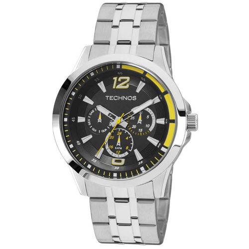 Rel Technos Pulso Aco Pulseira Aco Qz Technos 6p29ahw/1y