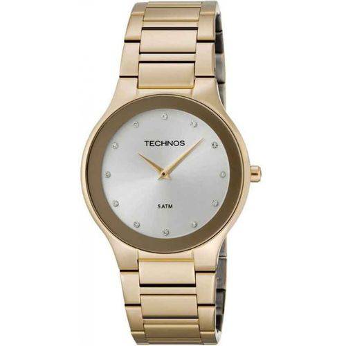 Rel Technos Pulso Dourado Pulseira Dourada Qz 1l22en/4k