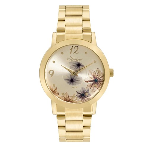 RelÃ³gio Condor Feminino Fashion Disco Dourado - CO2035KVW/4D - Dourado - Feminino - Dafiti