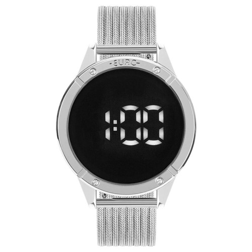 RelÃ³gio Feminino Euro Fashion Fit Touch EUBJ3912AD/4F 43mm AÃ§o Prata - Incolor - Feminino - Dafiti