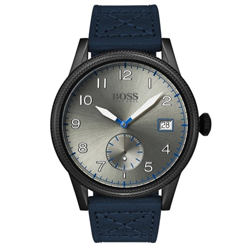 Relógio Hugo Boss Masculino Couro Azul - 1513684 By Vivara