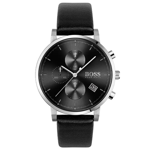 RelÃ³gio Hugo Boss Masculino Couro Preto - 1513777 By Vivara - Preto - Masculino - Dafiti