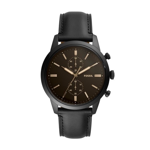 RelÃ³gio Masculino Fossil Townsman FS5585/0PN 44mm Couro Preto - Incolor - Masculino - Dafiti