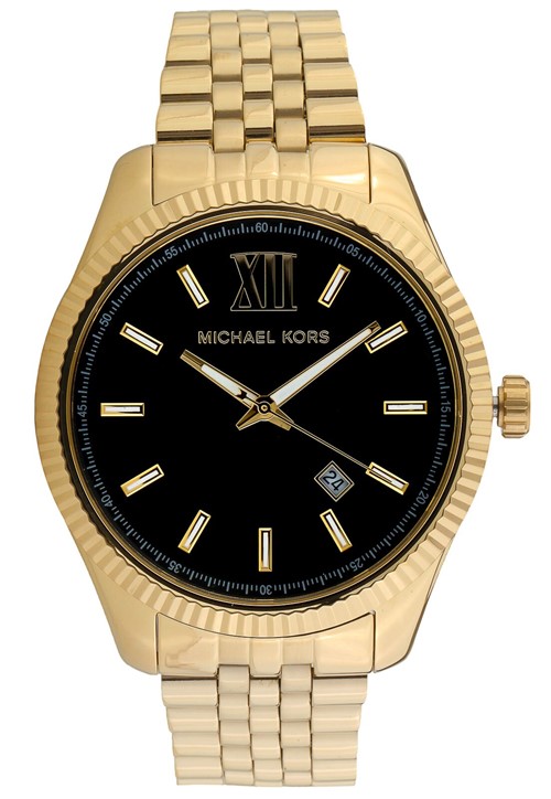 RelÃ³gio Michael Kors MK8751/1DN Dourado/Preto - Dourado - Feminino - Dafiti