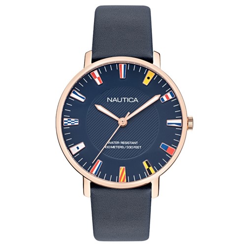 Relógio Nautica Masculino Couro Azul - NAPCRF907 By Vivara