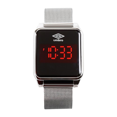 RelÃ³gio Pulso Digital Umbro Touch Screen Pulseira Metal Prata - Prata - Dafiti