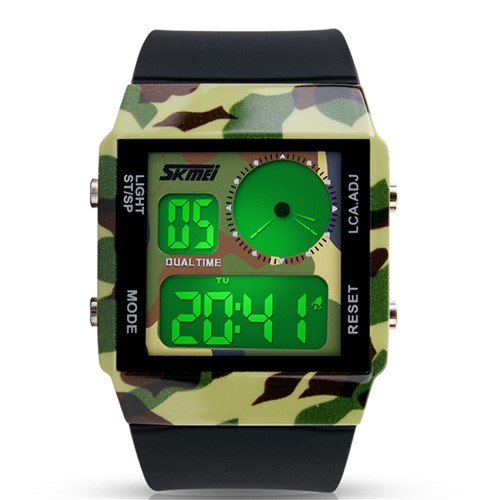 RelÃ³gio Skmei Digital 0841 - Verde Camuflado e Preto - Camuflado/preto/verde - Masculino - Dafiti