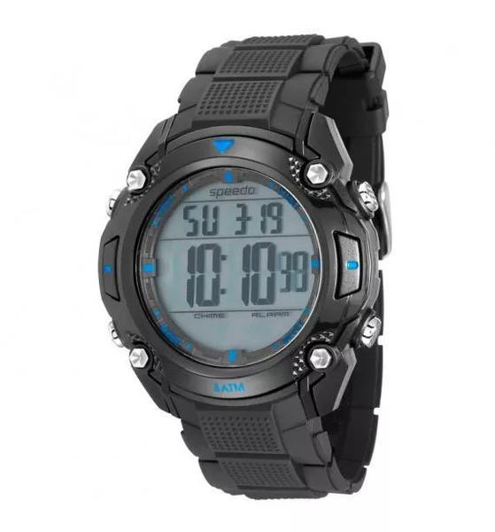 Relãgio Speedo Masculino Preto Azul 81113g0eknp3