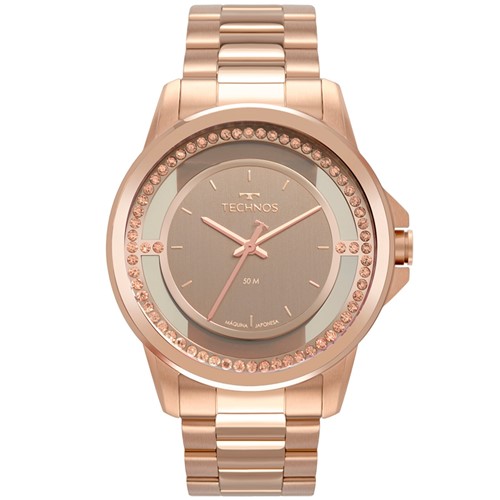 RelÃ³gio Technos Elegance Feminino 2039CH4J RosÃ© - Dourado - Dafiti