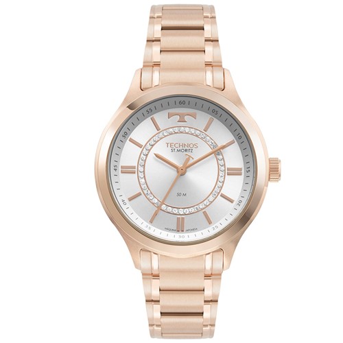 RelÃ³gio Technos Feminino Classic AnalÃ³gico RosÃ© 2036MMV1K - RosÃª - Dafiti