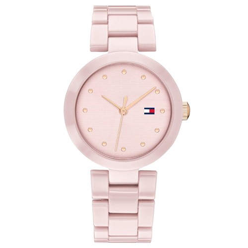 RelÃ³gio Tommy Hilfiger Feminino CerÃ¢mica Rosa - 1782241 By Vivara - Rosa - Feminino - Dafiti