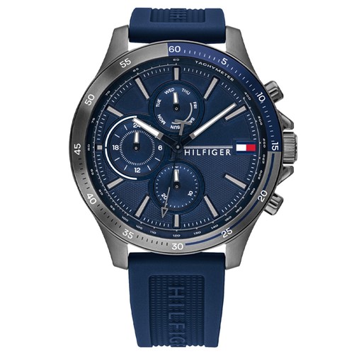 RelÃ³gio Tommy Hilfiger Masculino Borracha Azul - 1791721 By Vivara - Unico - Feminino - Dafiti