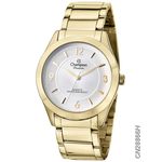 Relï¿½gio Champion Feminino Social Dourado CN28866H