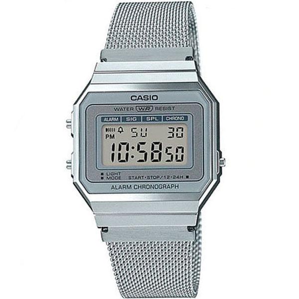 Relódio Digital Unissex Vintage Casio A700WM-7ADF - Prata