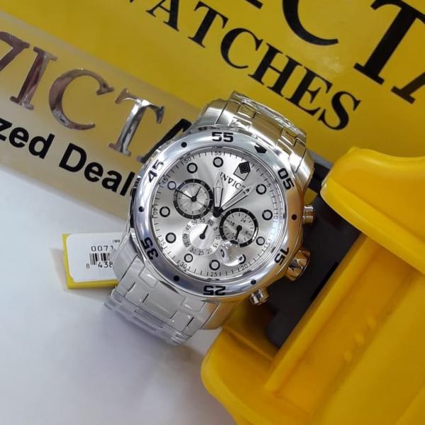 Relógio 0071 Prata Aço Inoxidável Cinza - Pro Diver - Invicta