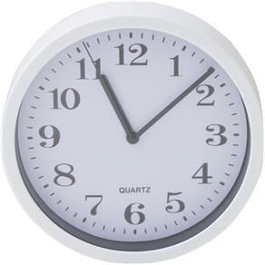 Relógio 20cm Redondo Cazza Branco