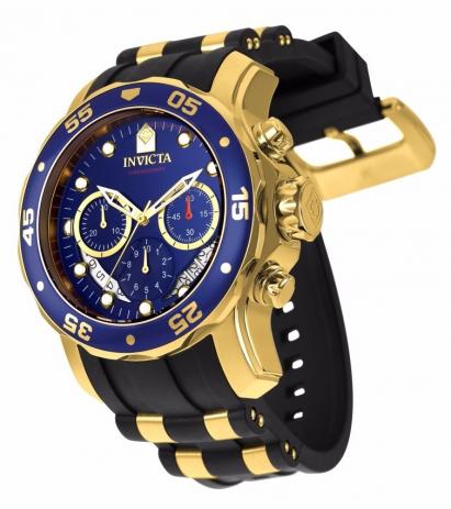 Relógio 6983 Pro Diver Original Azul e Dourado