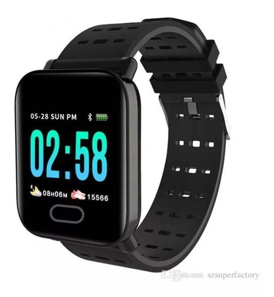 Relógio A6 Inteligente Smartwatch Pressão Arterial Medidor Cardíaco - Fng