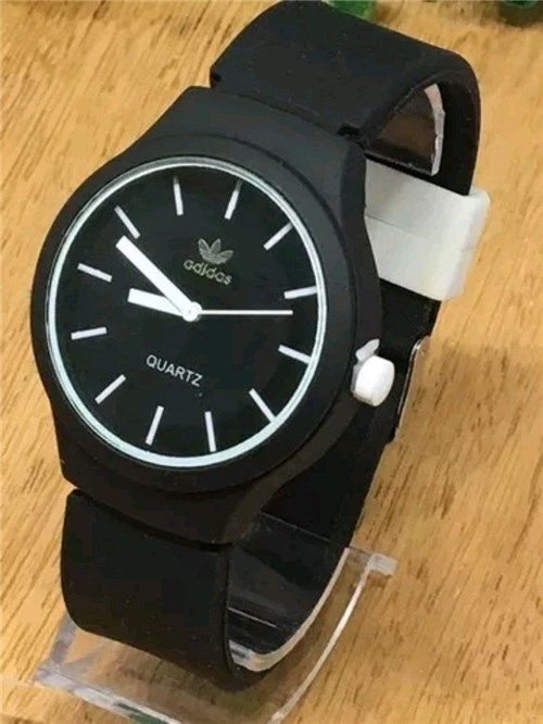 Relógio Adidas Preto Branco (Colors) (Preto)