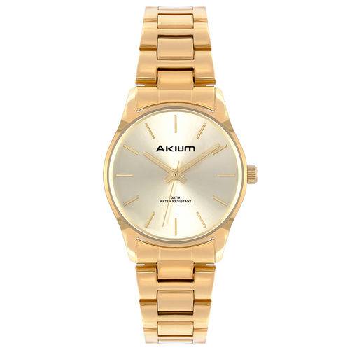 Relógio Akium Feminino Aço Dourado - Tml7138b