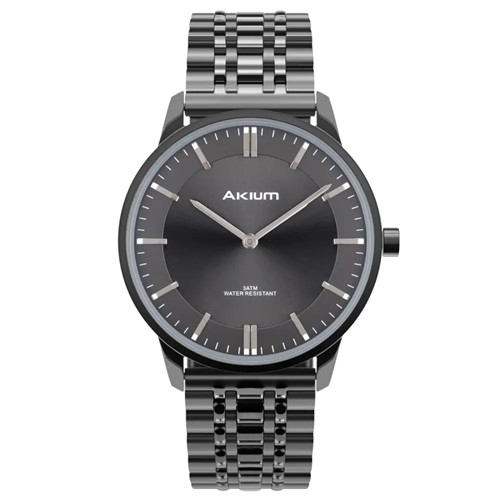 Relógio Akium Feminino Aço Preto - TMG7132B