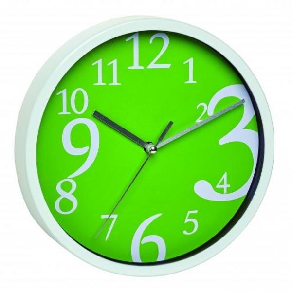Relógio Alemão Números Grandes Design Verde - Incoterm