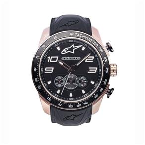 Relógio Alpinestars Tech Chrono Preto Ouro Rosa Pulseira