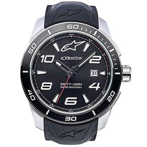 Relógio Alpinestars Tech Prata (Pulseira Silicone Preto)