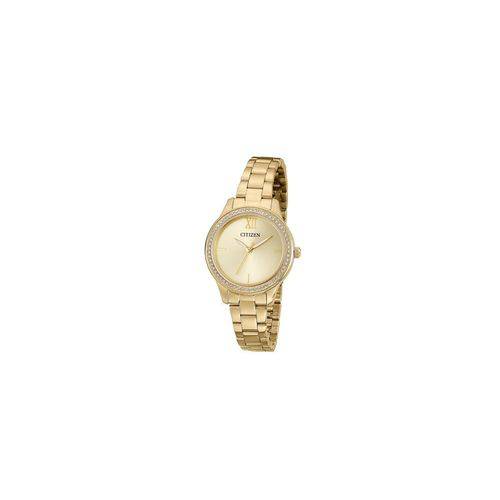 Relógio Analógico Citizen Feminino Aço Dourado Tz28333g