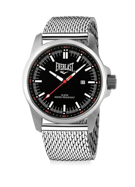 Relógio Analógico de Pulso Masculino Everlast Pulseira Aço