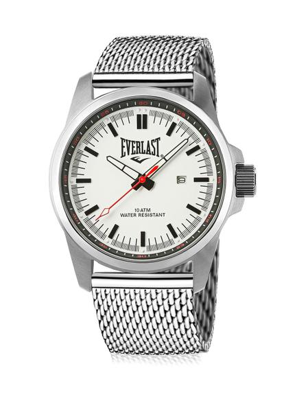 Relógio Analógico de Pulso Masculino Everlast Pulseira Aço