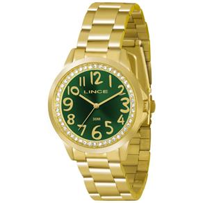 Relógio Analógico Feminino Lince Dourado Lrgj032l E2kx