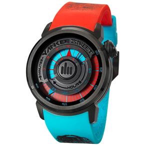 Relógio Analógico Mascarenhas Yankee Street YS30158V - Azul Claro/Vermelho