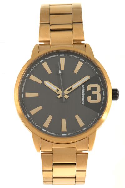 Relógio Analógico Masculino Chilli Beans Metal Casual Dourado