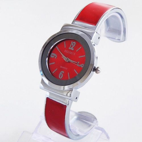 Relógio Analógico Modelo Bracelete 10021 - Vermelho - Rel10039 - Relogs