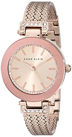 Relógio Anne Klein Cristal Swarovski Rose Gold AK/1906RGRG