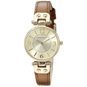 Relógio Anne Klein Feminino Couro Champagne 9442Chhy