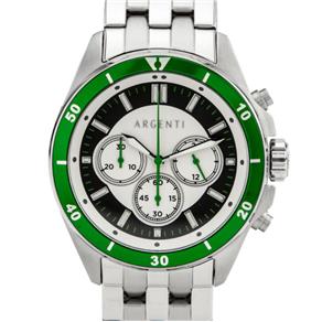 Relógio Argenti Acropolis Masculino Multi-Link Bracelet Miyota Js20 Movement Vibrant Colored Bezel Sport Chronógrafo