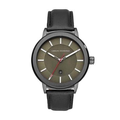 Relógio Armani Exchange AX1473/0FN 46mm Couro Masculino