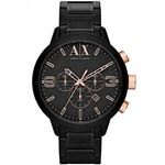 Relógio Armani Exchange Cronógrafo Ax1350/1pn Preto/rose