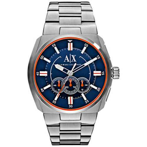 Relógio Armani Exchange Cronógrafo Ax1800/1an Azul/laranja