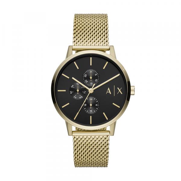 Relógio Armani Exchange Masculino Cayde Dourado AX2715/1DN