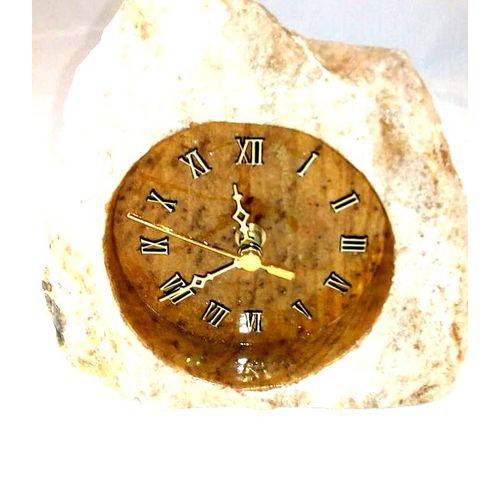 Relógio Artesanal de Pedra Sabão