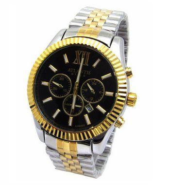 Relogio Atlantis Feminino A3284 Misto Fundo Preto