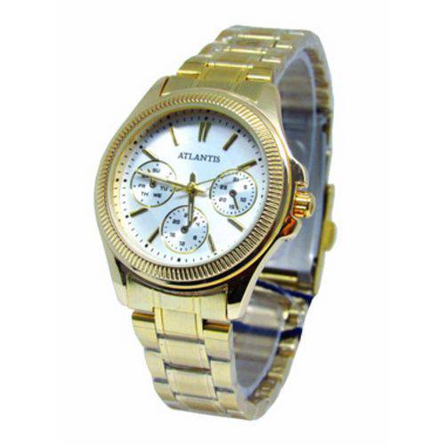 Relogio Atlantis Feminino B3410 Fundo Branco