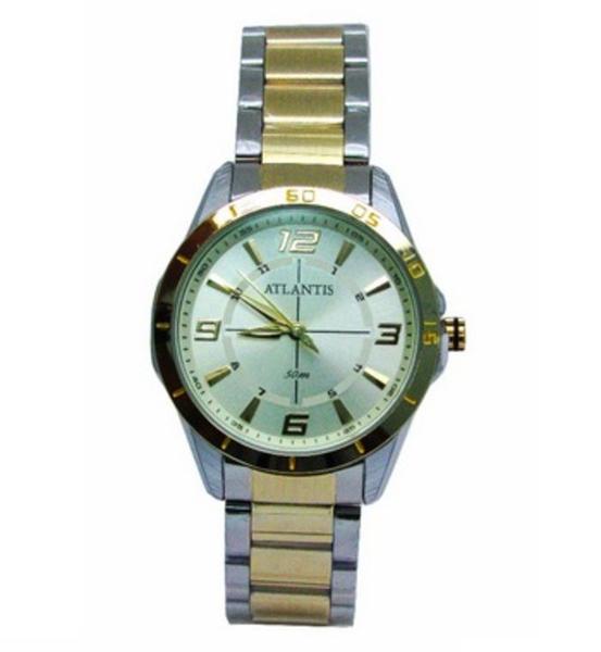 Relogio Atlantis Feminino B3442 Misto Fundo Dourado